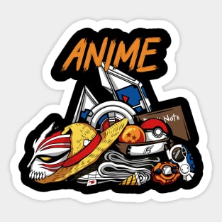 Anime lover for most iconic anime figure Sticker